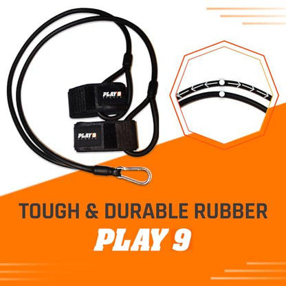 Play 9 Sports Resistance Exercise Bands Baseball Activation Elastic Training Athletes Equipment Bands - color: Black, style: Teen Wrist Strap