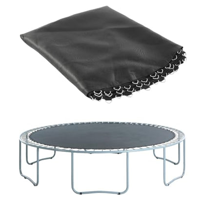 Machrus Upper Bounce Trampoline Replacement Mat, Ultra Durable PP with High Elasticity, Water Resistant - size: 15 ft, style: 96 V-Rings for 7" Springs