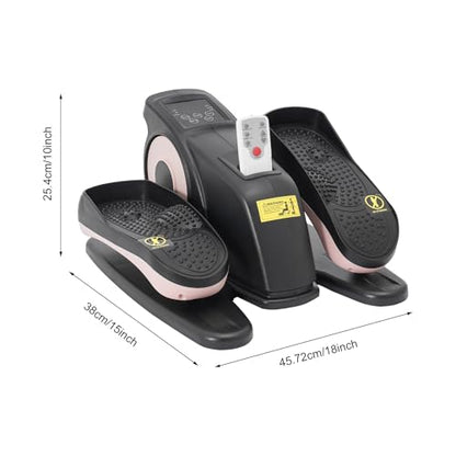 Under Desk Elliptical Pedal Exerciser with Remote Control LCD Display