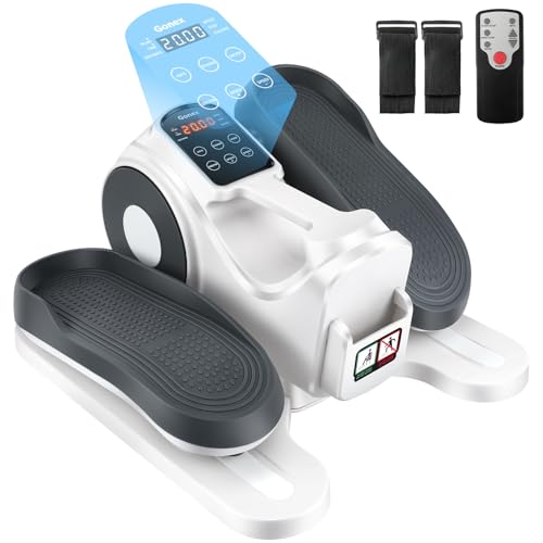 Gonex Under Desk Elliptical Exercise Machine Leg Exerciser As Seen On TV - color: White 10 Speed Levels+10 Resistance