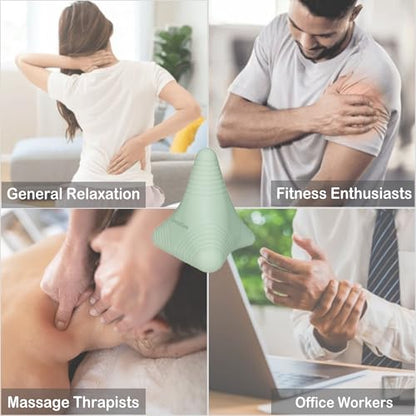 Trigger Point Massage Ball Manual Massager Tool 2.8”×2.9”. Green - color: Green