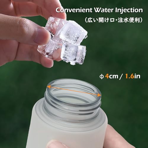 TRIWONDER Running Water Bottle Handheld Plastic Flask Hydration Vest Packs Waist Belt Replacement for Runners Marathon Cycling Hiking - color: 03 Soft Flasks - White - 250ml/8.45oz - 2 Packs