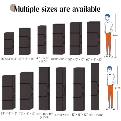 1 Pcs 83 x 12 x 8", 132 L Versatile Large Duffle Bag, Black - color: Black, size: 83 x 12 x 8 Inch, 132 L