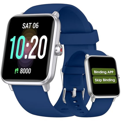 Pedometer Watch, No App No Phone Required, Senior Friendly, Step Counter - color: Blue