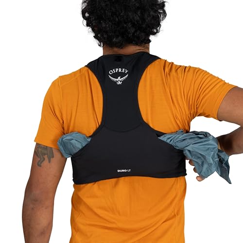 Osprey Duro LT Men's Running Hydration Vest with Hydraulics Soft Flasks - color: Black, size: Medium