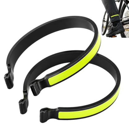 2Pcs Reflective Cycling Trouser Clips, Ankle Safety Band Wrap Outdoor Gear and Recreation Cycling Ankle Safety Band Reflective Bicycles Clip Pant Leg Cuff Clip Bikes Cycling Equipment