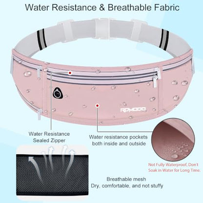 Hydration Waist Pack for Women Men for Running Outdoor, Pink - color: 07-Dusty Pink