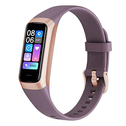 Fitness Tracker Activity Tracker Smart Watch 1.10''AMOLED Touch Color Screen,Smart Watch with 24/7 Blood Oxygen Heart Rate,Sleep Monitor,IP68 Waterproof,Step Counter Health for Women Men (Wine red) - color: Wine red