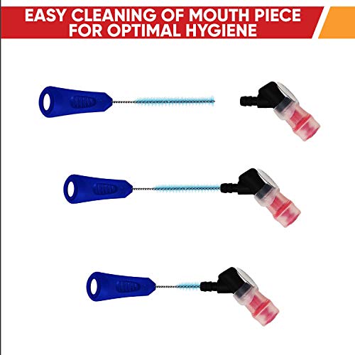 Reservoir Hydration Bladder Cleaning Kit - 6-In-1 Water Reservoir Cleaning Kit Of 3 Brushes, Collapsible Frame, (12) Cleansing Tablets & Carry Pouch - Cleaner Set For Back Pack Bladder