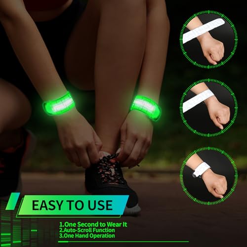 2PCS LED Armband for Running and Walking at Night Safety Gear
