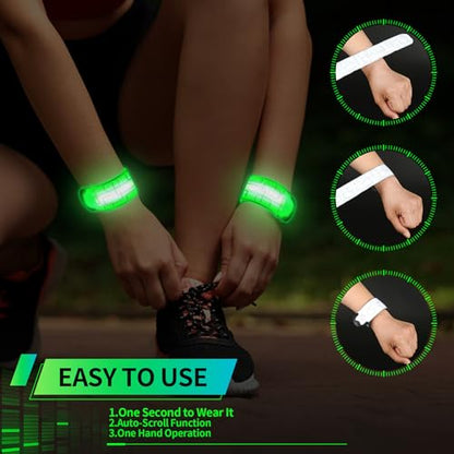 2PCS LED Armband for Running and Walking at Night Safety Gear