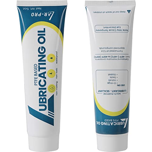 (2-Pack) AR-PRO 5oz General-Purpose Swimming Pool O-Ring Lubricant, Long-Lasting Lube for Pool O-Rings and Gaskets - Industry Standard Teflon-Based Lubricant and Sealant - size: 2-Pack (5oz/Per)