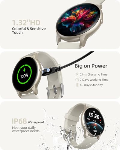 Parsonver Smart Watch(Answer/Make Calls), Fitness Tracker for Women Men - color: Starry Silver