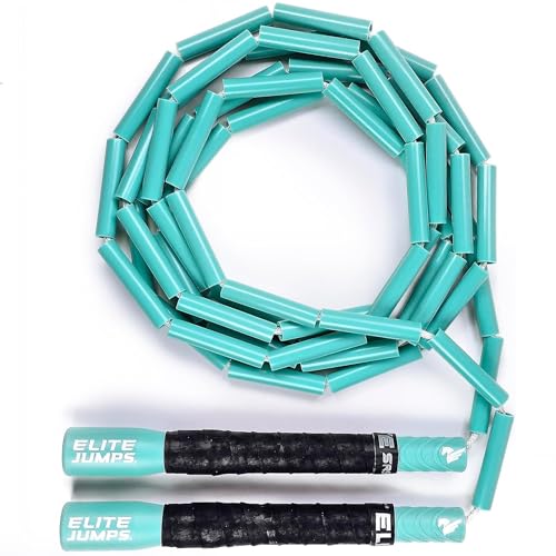 Elite Jumps Heavy Beaded Weighted Jump Rope, 6.5 oz - color: Turquoise