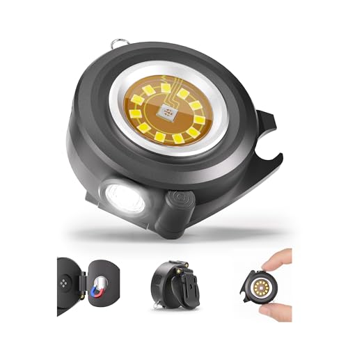 HOKOILN Clip On Hat Light 2-Pack, Rechargeable LED Cap Light & Headlamp