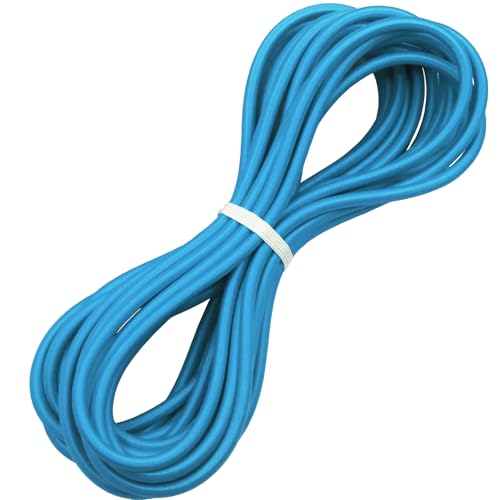 1/4" Elastic Bungee Shock Cords, 25 Feet Marine Grade Kayak Heavy Stretch String Rope & Tie Down Trailer Straps for DIY Projects Blue - color: Royal Blue, size: 1/4" x 25'