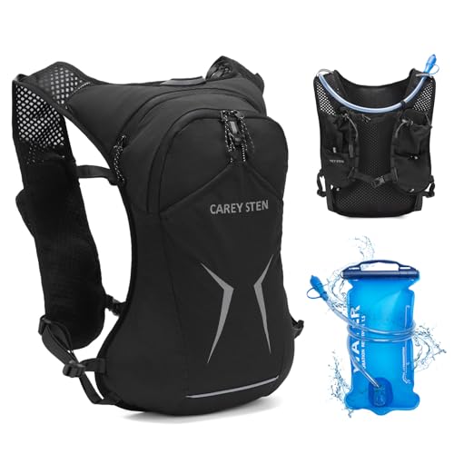 Carey STEN Lightweight Hydration Backpack with 1.5-Liter Water Bag - color: Black