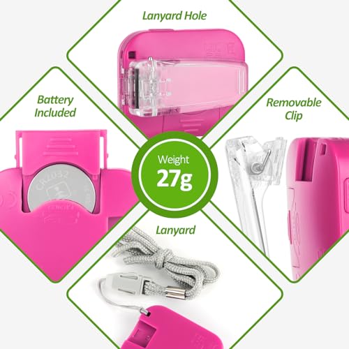 3D Pedometer for Walking, Simple Step Counter for Walking - color: pink