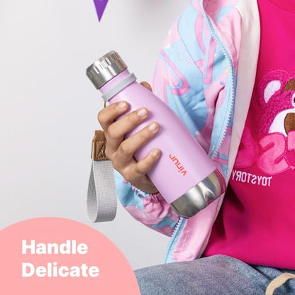 Kids Water Bottle-12 oz Leak Proof Insulated Water Bottle with Carry Rope - color: Canyon Red, size: 12 Ounces