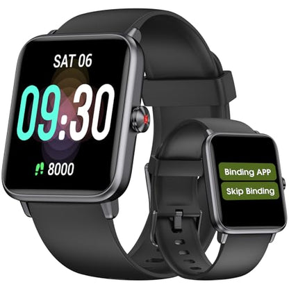 Pedometer Watch Senior Friendly No App No Phone Required, Fitness Tracker - color: Black