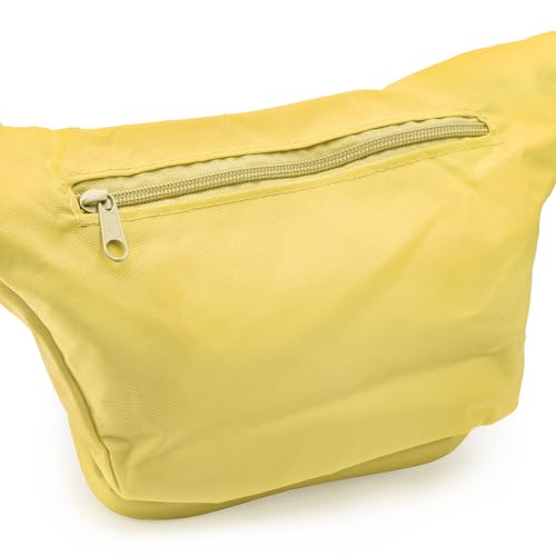HY-FAN Hydration Fanny Pack with Bladder, 17oz BPA-Free, Hands-Free Design, Secure Pockets, Ideal for Athletic Outdoor Activities, Travel and More - Yellow - color: Yellow