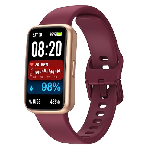 Fitness Tracker Smart Watch, 1.47" Color Screen, 100+ Sports, Purple - color: Purple