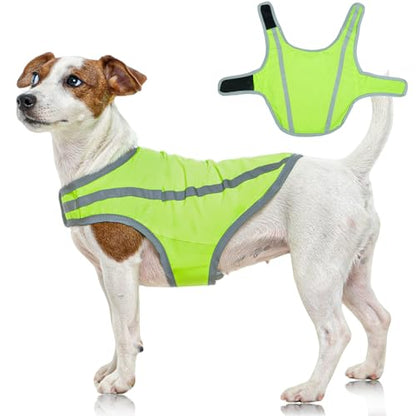 FUAMEY Reflective Dog Vest for Small Dogs,Dog Hunting Vest High-Visibility - color: Green, size: X-Small