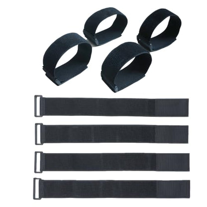 Leg Exerciser Traction Straps, Under Desk Elliptical Pedal Band for Seniors, Secure & Stability for Electric Ellipse Equipment - size: Set of 4