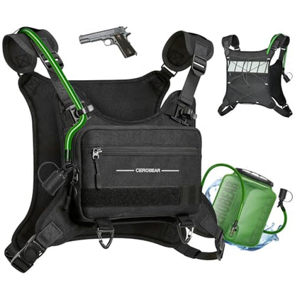 CEROBEAR Hiking Hydration Backpack Running Vest with 2L TPU Water Bladder
