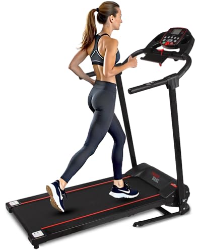 SereneLife Smart Digital Folding Exercise Machine - Electric Motorized Treadmill with Downloadable Sports App for Running & Walking - Pairs to Phones, Laptops, & Tablets via Bluetooth SLFTRD18.5