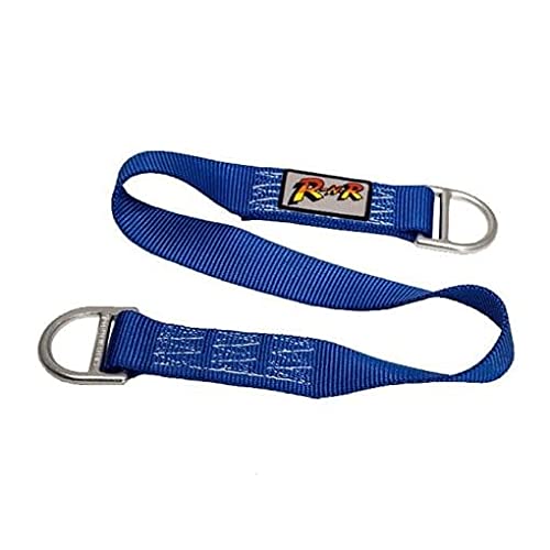 Rock-N-Rescue Professional Nylon Web Anchor Strap - Safety-Rated D-Ring Configuration, Heavy-Duty Fall Protection Equipment, Multiple Lengths 36-180 Inch, Industrial Safety Gear - size: 72"
