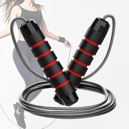 Adjustable Speed Jump Rope, Tangle-Free Skipping Rope with Ball Bearings & Comfortable EVA Handles for Fitness, Workout, Weight Loss