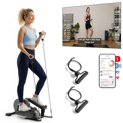 JLL Mini Smart Megnetic Elliptical Machine with SunnyFit App for Home