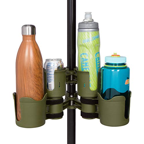 ROBOCUP Plus, (Olive), Add-On Accessory XL Extension Cup Holder, Larger Drink Capacity, Perfect for Boats, Golf Carts, Walkers, Wheelchairs and Work. Made in USA. (Includes 1) - color: Olive