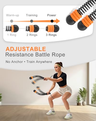 Adjustable Ropeless Battle Ropes,Home Gym Workout Equipment