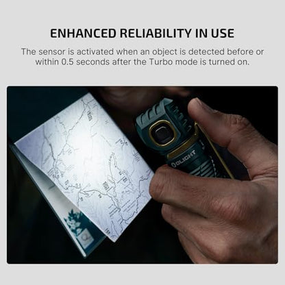 OLIGHT Perun 3 Headlamp Rechargeable, Red Light, Waterproof, Dream Blue - color: Dream Blue