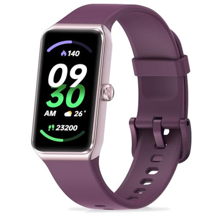 Fitness Tracker with 24/7 Heart Rate,Blood Pressure Sleep Tracking,104 Sports Modes Calories Smart Watch,IP68 Waterproof Step Counter Activity Trackers Pedometer for Android&iPhone Women Men Bordeaux