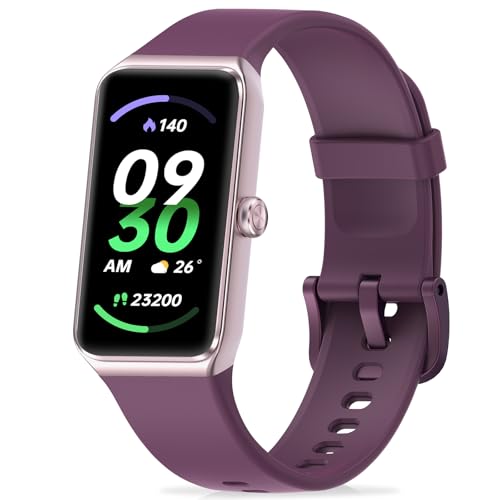Fitness Tracker with 24/7 Heart Rate,Blood Pressure Sleep Tracking,104 Sports Modes Calories Smart Watch,IP68 Waterproof Step Counter Activity Trackers Pedometer for Android&iPhone Women Men Bordeaux