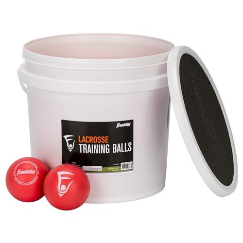 Franklin Sports Soft Training Official Size Lacrosse Ball Bucket - 20 Pack