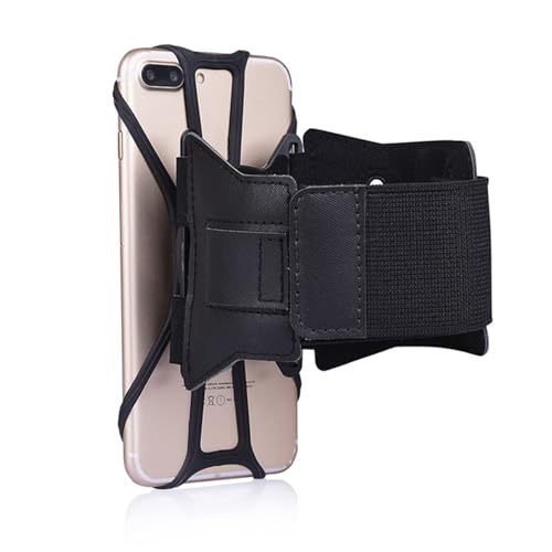 Running Armband for Phone, Sports Touchscreen Armband, Waterproof and Breathable, Adjustable for Fitness and Workouts(Black)