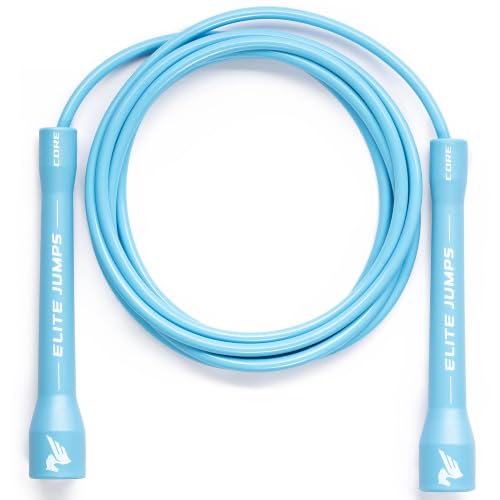 Elite Jumps Core 5mm, PVC Adjustable Skipping Rope - color: Sky Blue