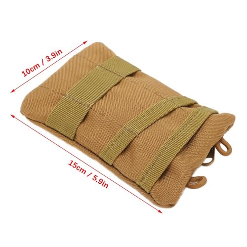 Water proof Waist Pack with Adjustable Strap – Lightweight Nylon Outdoor Waist Pouch for Camping, Hiking, Running & Cycling(Khaki) - color: Khaki