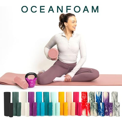 Oceanfoam Tidal Roller - Muscle Massage Foam Roller for Exercise (Blush) - color: Blush