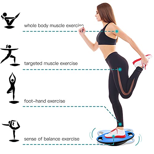 Wobble Exercise Balance Board, No-Skid Surface - color: Classic Blue