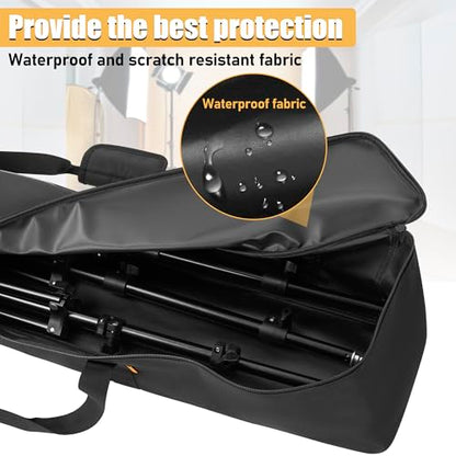 Multifunctional Tripod Bag 40 X 7 X 7 Inches / 101.5 X 18 X 18 cm Heavy Duty Tripod Carrying Case with Handle for Lights, Speakers, Cameras, Booms, Microphone Stands, Black - size: 40 X 7 X 7 Inch