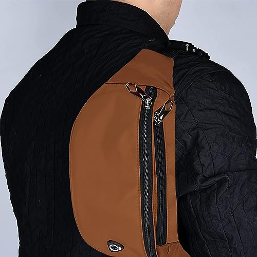 Fanny Packs for Men and Women Water-Repellent Sports Waist Pack Bag - color: 1pack-Brown