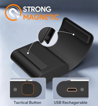 Running Lights for Runners, 2 Pack Rechargeable LED, 4 Modes, Night Running