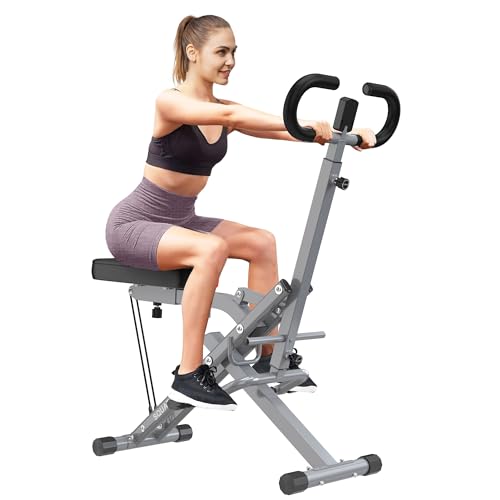 SogesPower Squat Machine for Home Gym, with Adjustable Resistance - color: Silver&Black