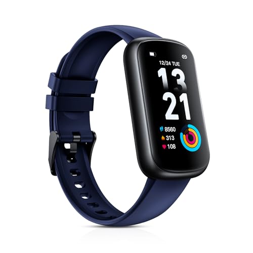 Fitness Tracker Smart Watch, 1.47" Full Touch Health Tracker with 24/7 Heart Rate & Blood Oxygen Monitor, Sleep Tracker, 3ATM Waterproof Step Tracker Activity Tracker for Women Men, Midnight Blue - color: Midnight Blue
