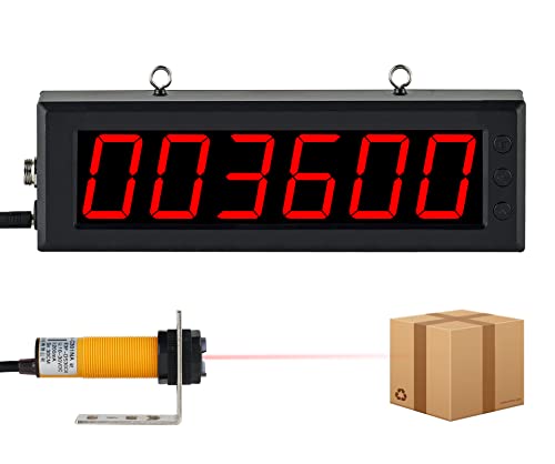 Digital LED Tally Counter with Infrared Sensor, 1.5in Red Display